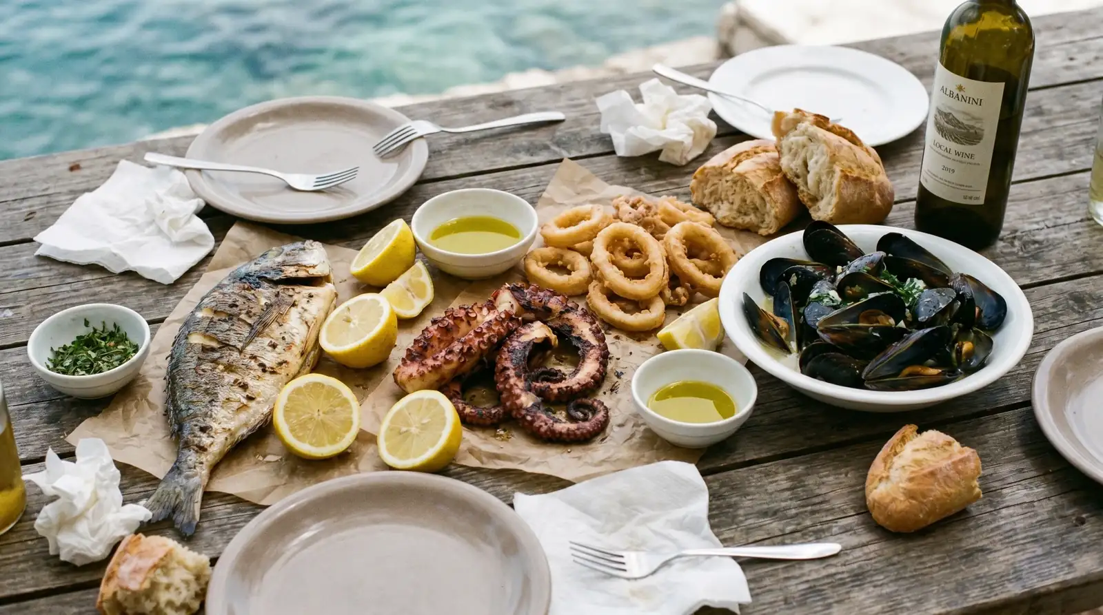 How to Build a Mixed Seafood Platter from Saranda's Fish Counter